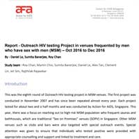 MSM OUTREACH HIV TESTING PROJECT ROUND 8