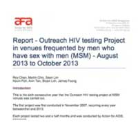 MSM OUTREACH HIV TESTING PROJECT ROUND 6