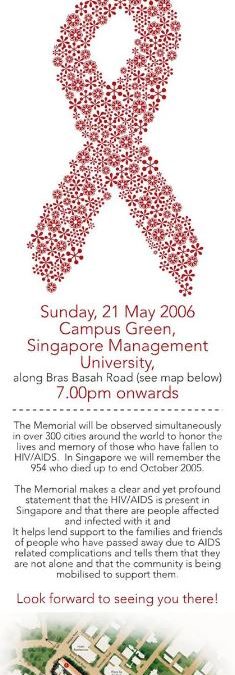 2006 Singapore AIDS candlelight Memorial