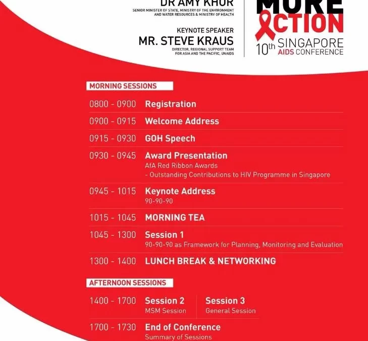 10TH SINGAPORE AIDS CONFERENCE