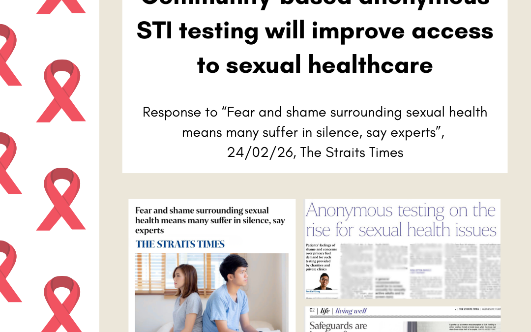 ST Forum: Community-based anonymous STI testing will improve access to sexual healthcare